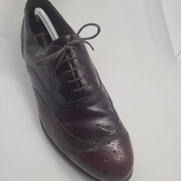 Botany 500 Leather Wing Tip Dress Shoes US Size 10W Burgundy main image 5